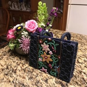 Denim Boho beaded blue purse 🌺